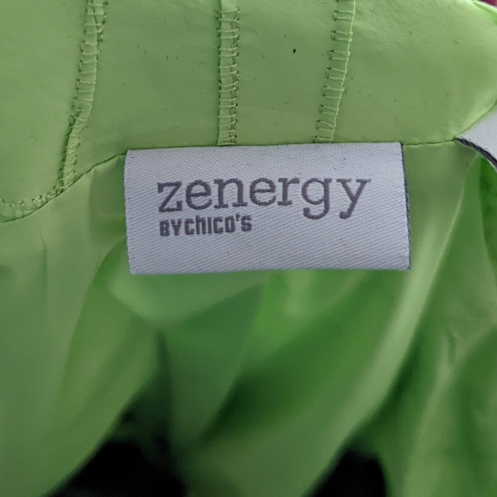 Chico's Zenergy Deena Deco Stitch Jacket Applemint - Picture 7 of 10